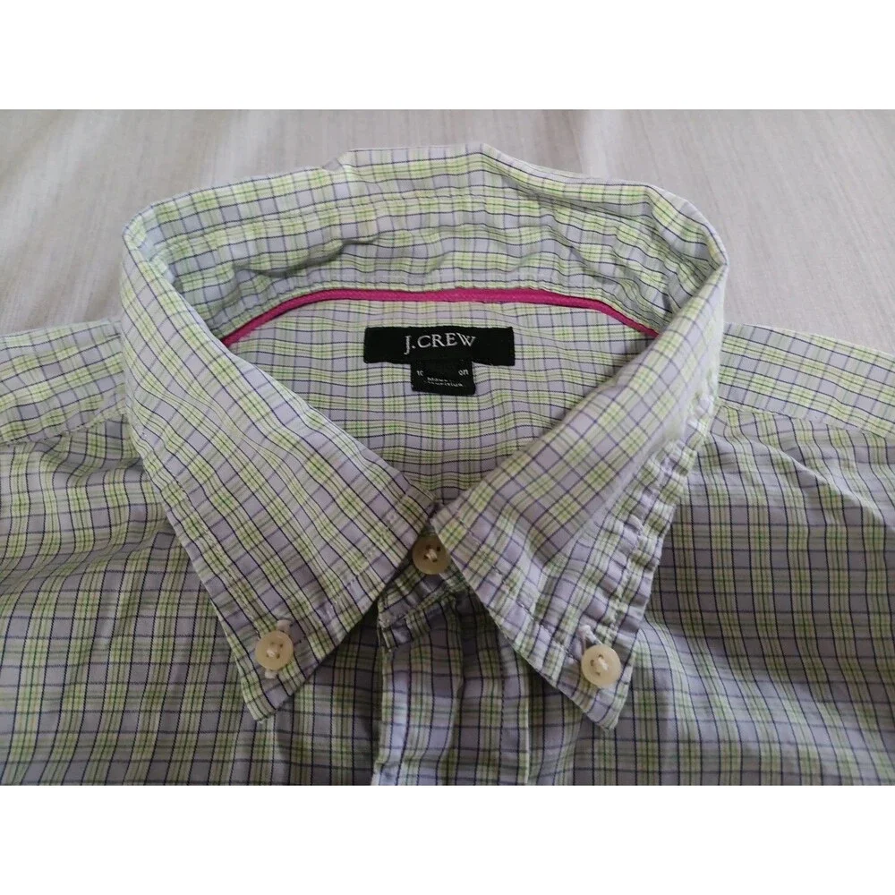 J Crew Shirt Men's Medium Long Sleeve Button Up Front Casual Cotton